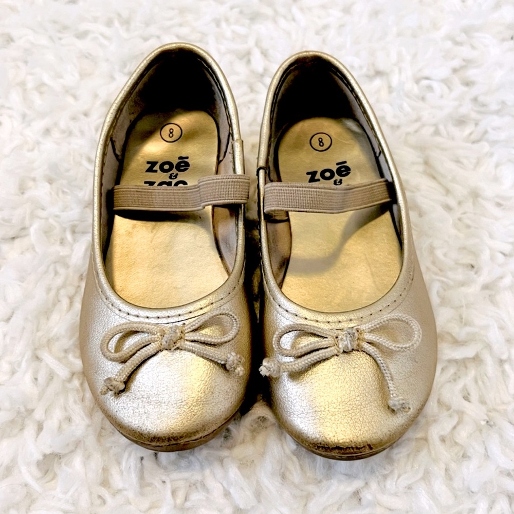 Zoé & Jack Golden Shoes for little girls
